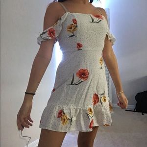 Floral Off the Shoulder Dress
